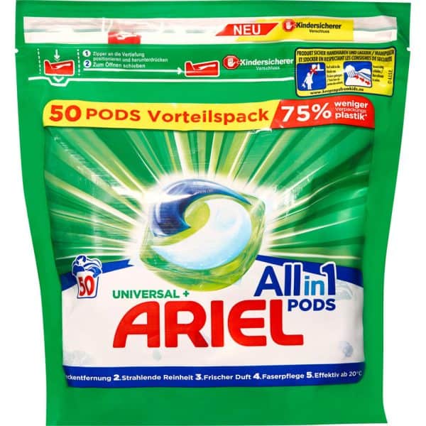 Túi Viên Giặt Ariel Universal+ 8039 - 50 Viên 7 Túi Viên Giặt Ariel Universal+ 8039 - 50 Viên