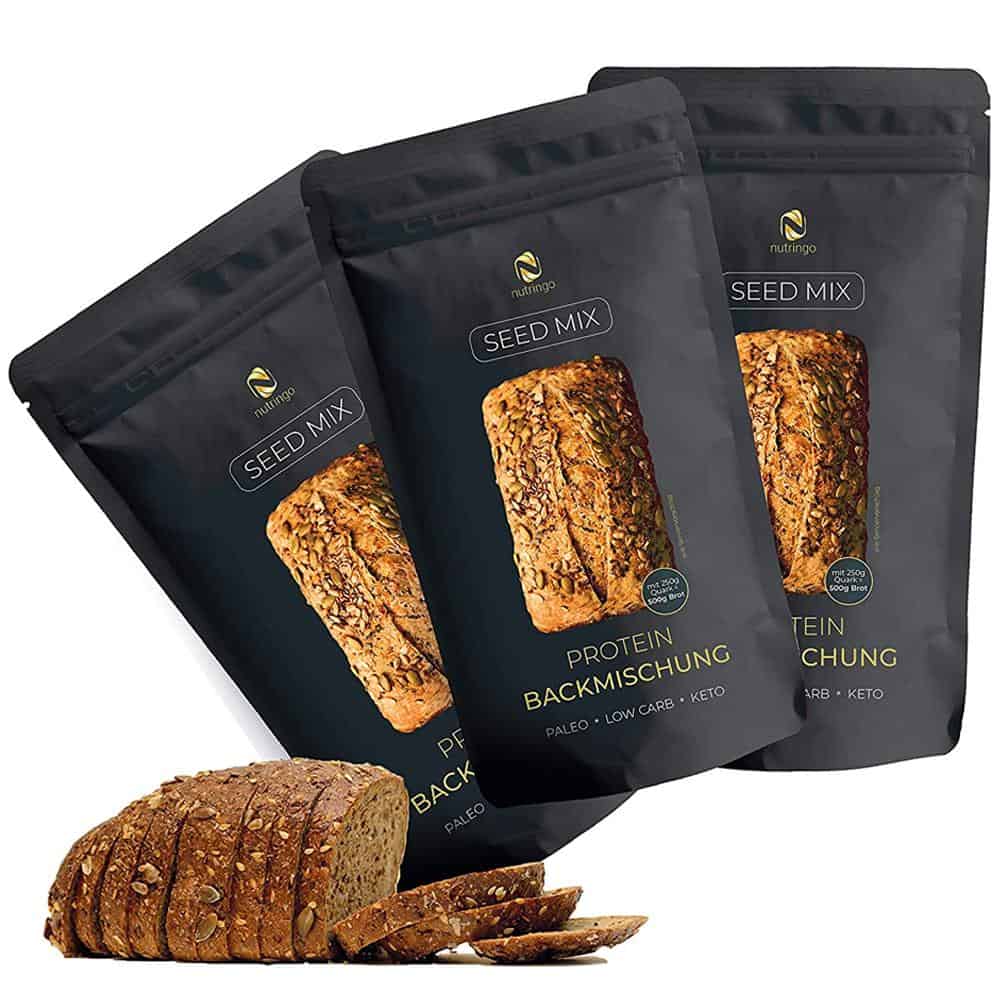Hỗn Hợp Bột Làm Bánh Mì Nutringo Protein Backmischung 200g 7 Hỗn Hợp Bột Làm Bánh Mì Nutringo Protein Backmischung
