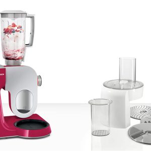Máy Trộn Bột Đa Năng Bosch MUM58 25 Máy Trộn Bột Đa Năng Bosch MUM58420 Màu Đỏ Kim Cương Bạc