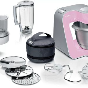Máy Trộn Bột Đa Năng Bosch MUM58 21 Máy Trộn Bột Đa Năng Bosch MUM58K20 Màu Hồng Bạc
