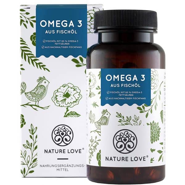 Dầu Cá Nature Love Omega 3 Aus Fischol 40225 120V 11 Viên Uống Dầu Cá Nature Love Omega 3 Aus Fischol 120 Viên