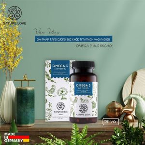 Dầu Cá Nature Love Omega 3 Aus Fischol 40225 120V 8 Viên Uống Dầu Cá Nature Love Omega 3 Aus Fischol 120 Viên