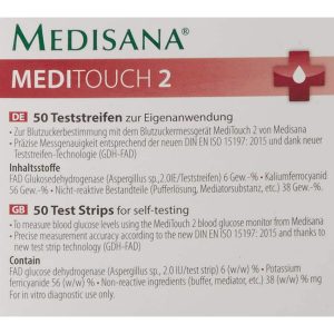 Que Thử Đường Huyết Medisana 79038 MediTouch 2 - Hộp 50 Que Test 5 Que Thử Đường Huyết Medisana 79038 MediTouch 2 - Hộp 50 Que Test