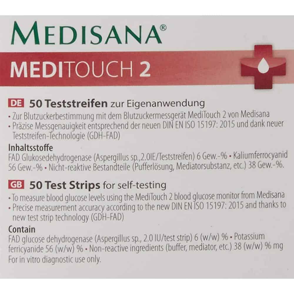 Que Thử Đường Huyết Medisana 79038 MediTouch 2 - Hộp 50 Que Test Que Thử Đường Huyết Medisana 79038 MediTouch 2 - Hộp 50 Que Test