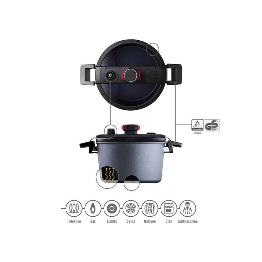 Nồi Áp Suất Woll 120-1DALI Size 20cm 3L Nồi Áp Suất Woll 120-1DALI Size 20cm 3L