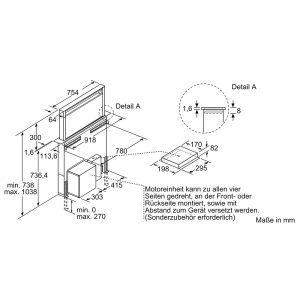 Máy Hút Mùi Bosch DDD97BM69 Serie 8 Âm Bàn 8 Máy Hút Mùi Bosch DDD97BM69 Serie 8 Âm Bàn