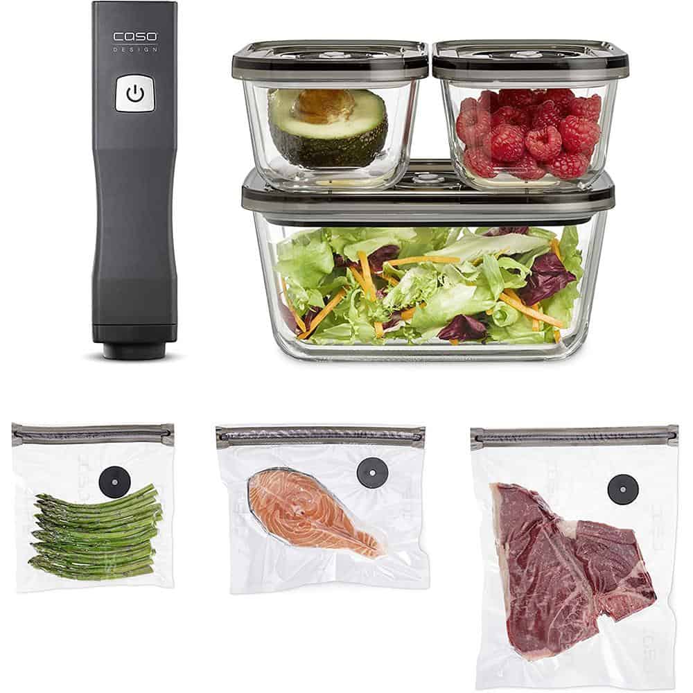 Bộ Hộp Đựng Thực Phẩm Và Máy Hút Chân Không Caso 1169 Bộ Hộp Đựng Thực Phẩm Và Máy Hút Chân Không Caso 1169