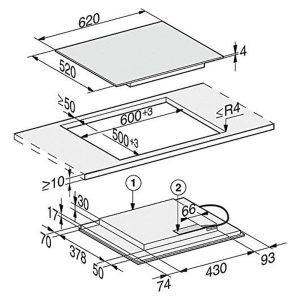 Bếp Từ Miele KM 7564 FR PowerFlex 2 Vùng Nấu Độc Lập 6 Bếp Từ Miele KM 7564 FR PowerFlex