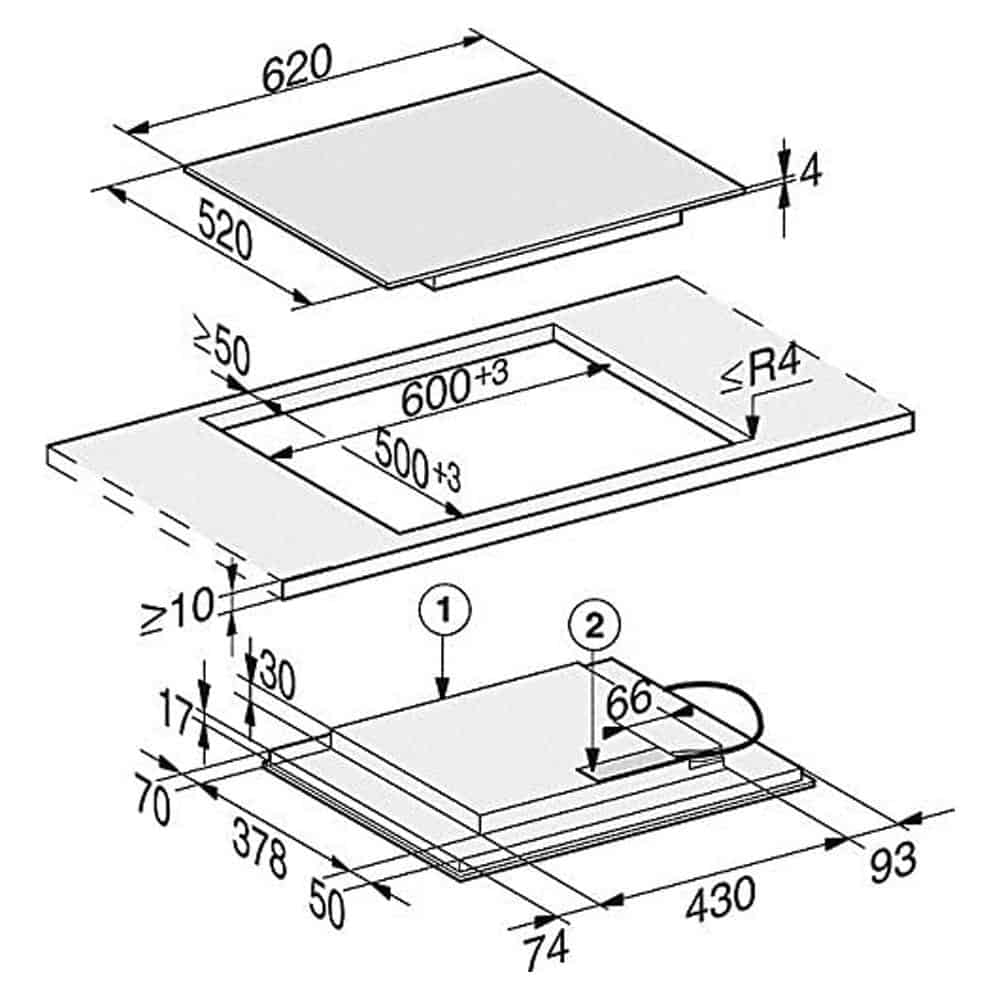 Bếp Từ Miele KM 7564 FR-1 Bếp Từ Miele KM 7564 FR PowerFlex