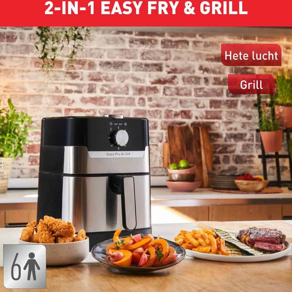Tefal EY501D-7 Nồi Chiên Không Dầu Kết Hợp Nướng Tefal EY501D