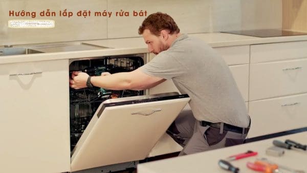 Hướng dẫn cách lắp đặt máy rửa bát bosch chi tiết nhất 9 Hướng dẫn các bước lắp đặt máy rửa bát Bosch