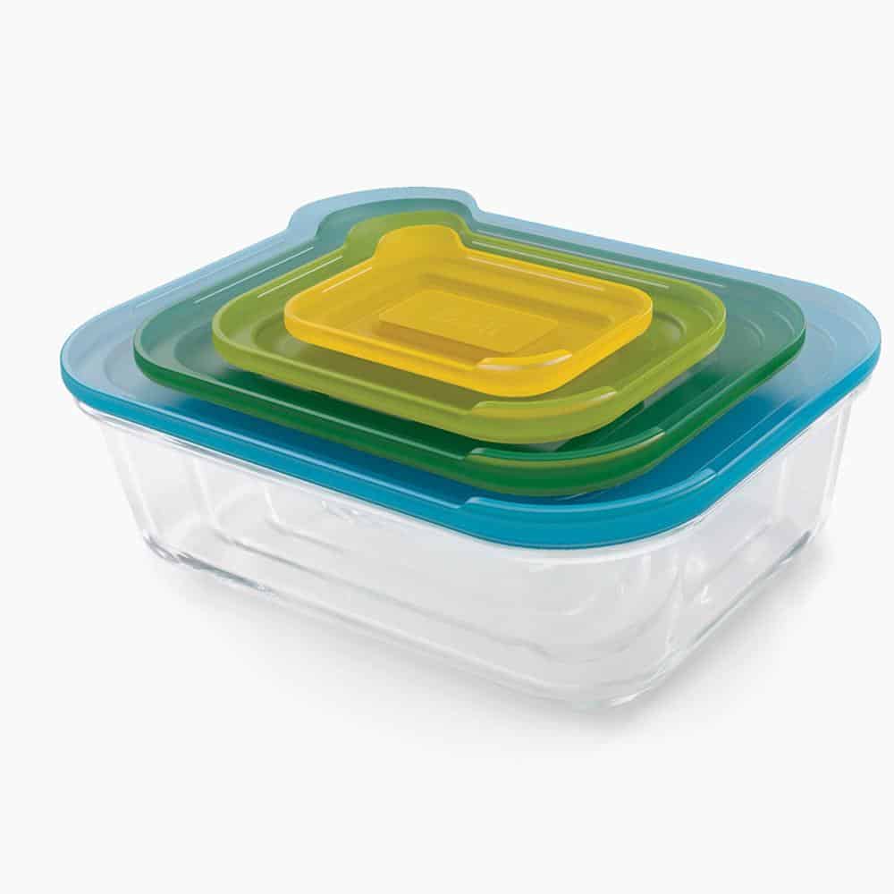 Bộ Hộp Đựng Thực Phẩm Joseph Joseph 81060 Nest Glass Food Storage 4 Món Bộ Hộp Đựng Thực Phẩm Joseph Joseph 81060 Nest Glass Food Storage 4 Món