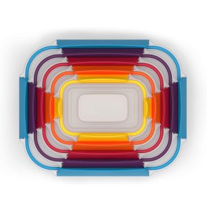 Bộ Hộp Đựng Thực Phẩm Joseph Joseph 81081 Nest Lock 5 Món 4 Bộ Hộp Đựng Thực Phẩm Joseph Joseph 81081 Nest Lock 5 Món