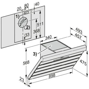 Máy Hút Mùi Miele DA 6798 W Shape 8 Máy Hút Mùi Miele DA 6798 W Shape