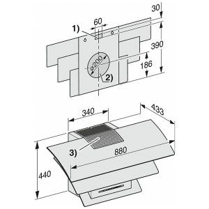 Máy Hút Mùi Miele DA 7198 W Triple 9 Máy Hút Mùi Miele DA 7198 W Triple