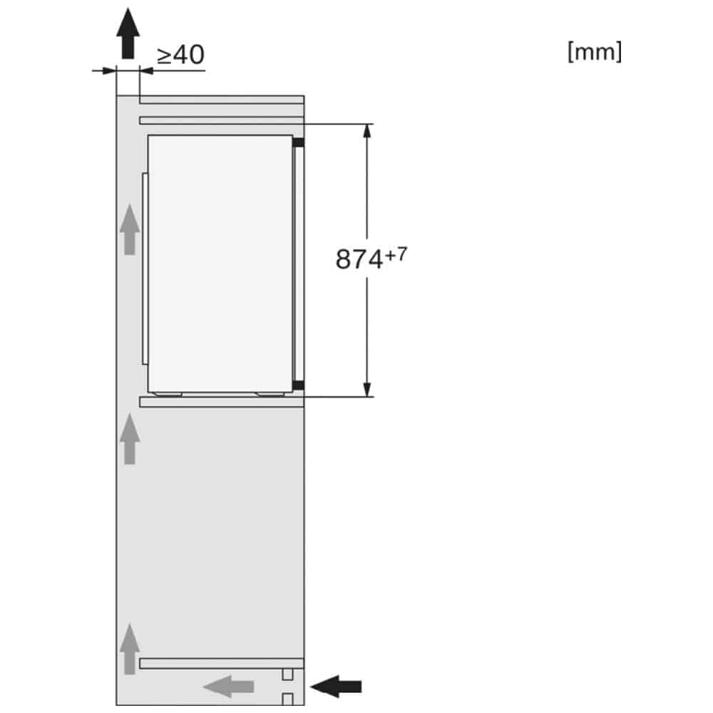 Miele K 7103 D_8 Tủ Lạnh Âm Tủ Miele K 7103 D