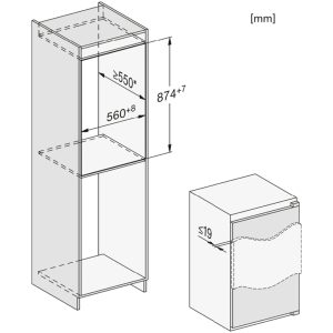 Tủ Lạnh Âm Tủ Miele K 7104 E - 124L 7 Tủ Lạnh Âm Tủ Miele K 7104 E