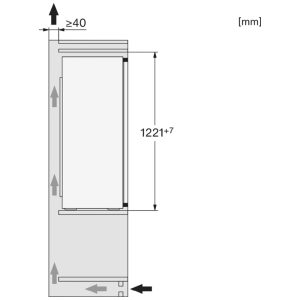 Tủ Lạnh Âm Tủ Miele K 7304 E - 195L 8 Tủ Lạnh Âm Tủ Miele K 7304 E