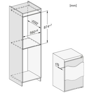 Tủ Lạnh Âm Tủ Miele K 7103 F - 144L 7 Tủ Lạnh Âm Tủ Miele K 7103 F