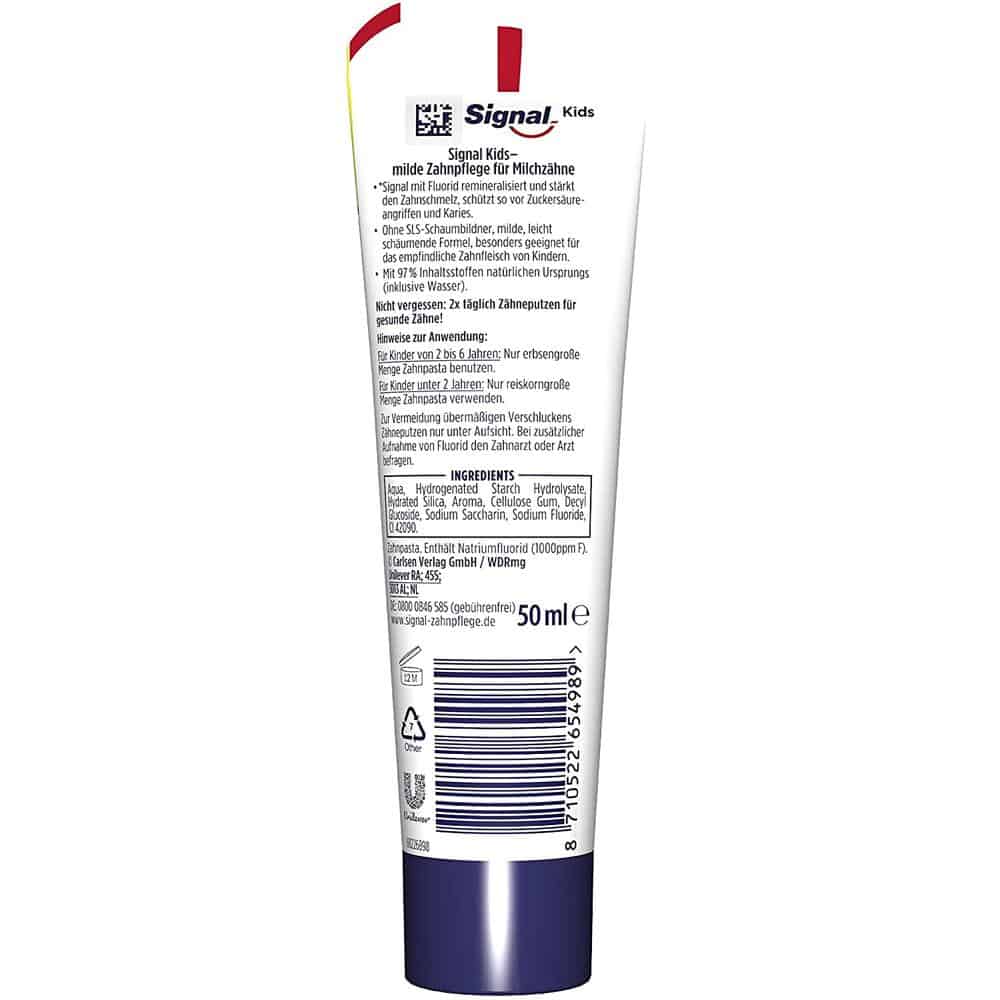 Kem Đánh Răng Signal Frucht Geschmack Bis 6 Jahre Kem Đánh Răng Signal Frucht Geschmack Bis 6 Jahre