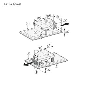 Bếp Từ Kết Hợp Hút Mùi Miele KMDA 7476 FL 9 Bếp Từ Kết Hợp Hút Mùi Miele KMDA 7476 FL