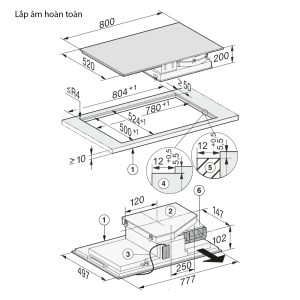 Bếp Từ Kết Hợp Hút Mùi Miele KMDA 7476 FL 10 Miele KMDA 7476 FL 9