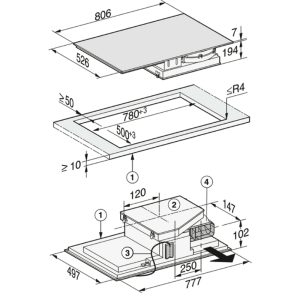 Bếp Từ Kết Hợp Hút Mùi Miele KMDA 7634 FR 6 Miele KMDA 7634 FR