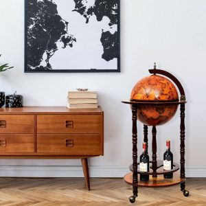 Xe Đẩy Rượu Costway Globus Bar HW47195