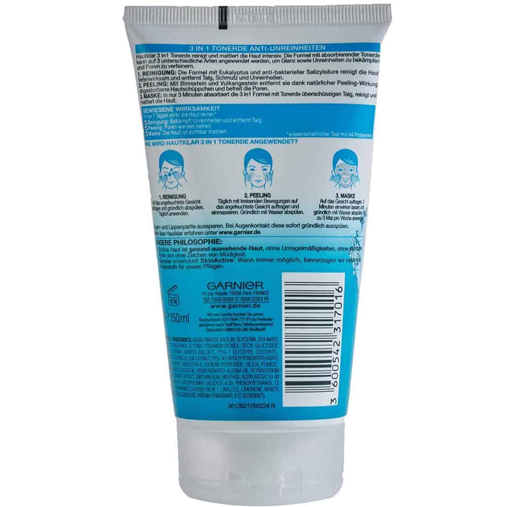 Sữa Rửa Mặt Garnier Hautklar 3in1 Tonerde Dành Cho Da Mụn & Bị Nhờn 150ml Sữa Rửa Mặt Garnier Hautklar 3in1 Tonerde Dành Cho Da Mụn & Bị Nhờn 150ml