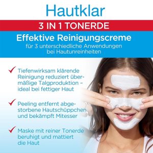 Sữa Rửa Mặt Garnier Hautklar 3in1 Tonerde Dành Cho Da Mụn & Bị Nhờn 150ml 6 Sữa Rửa Mặt Garnier Hautklar 3in1 Tonerde Dành Cho Da Mụn & Bị Nhờn 150ml