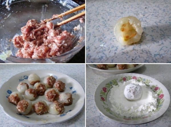 bánh rán mặn nhân vải