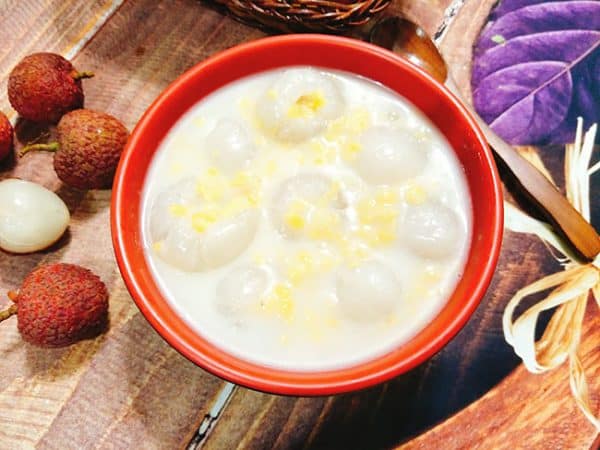 chè vải đậu xanh