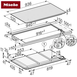 Bếp Từ Miele KM 7897 FL 8 Bếp từ Miele KM 7897 FL