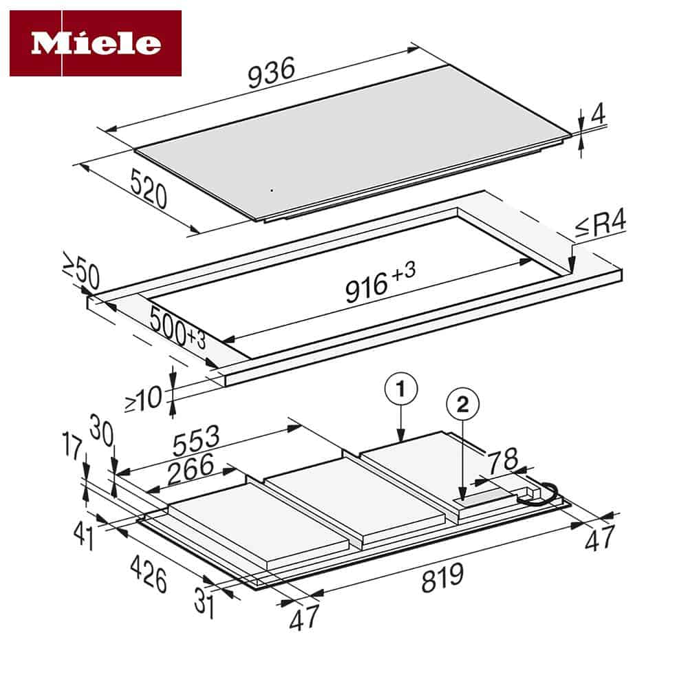 Miele KM 7897 FL-8 Bếp từ Miele KM 7897 FL