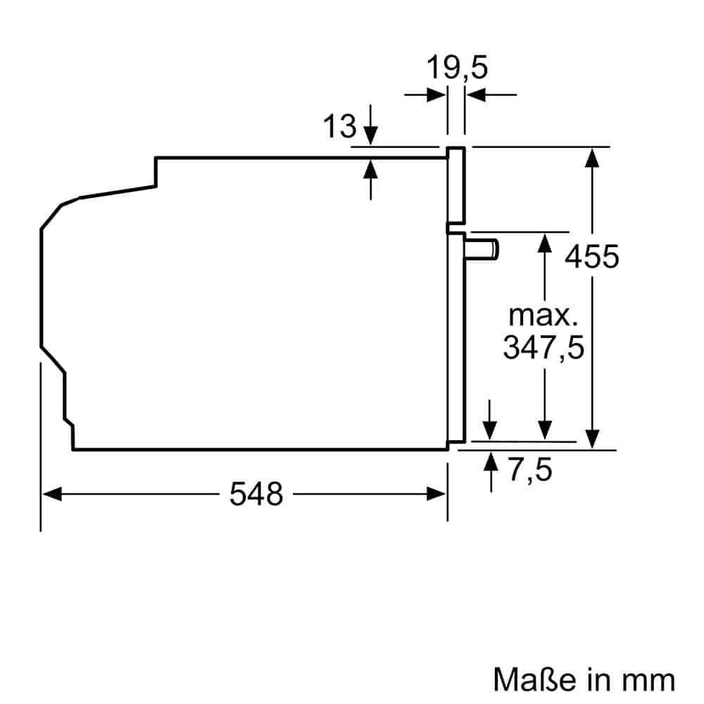 Kich thuoc lo nuong Siemens 60_45-1 Lò nướng Siemens iQ700 60x45cm