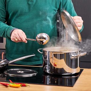 Muôi Múc Có Vành Roesle Cán Móc Các Kích Thước 3 Muôi Múc Có Vành Rosle Cán Móc Các Kích Thước