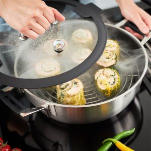 Nồi Hấp Roesle Silence PRO 91978 28cm Lớp Chống Dính ProResist 8 Nồi Hấp Roesle Silence PRO 91978 28cm Lớp Chống Dính ProResist