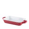 Chảo Nướng Riess Country 0049-077 26x17cm Spot Red 1 Chảo Nướng Riess Country 0049-077 26x17cm Spot Red