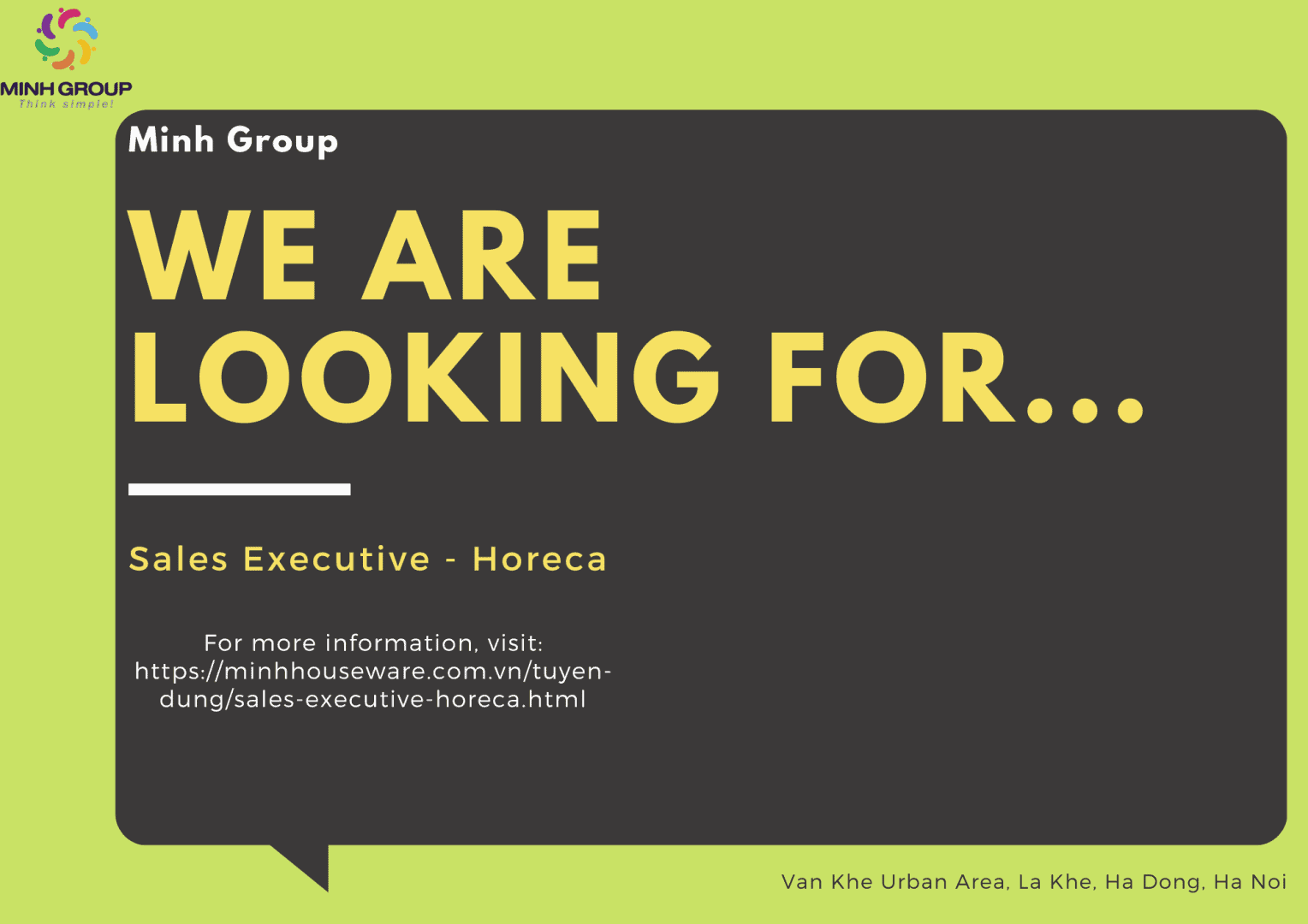 Sales Executive - Horeca 1 Minh Group