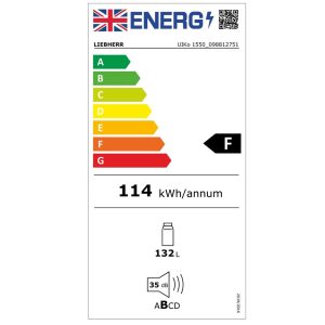 Tủ Lạnh Âm Tủ Liebherr UIKo 1550 Màu Trắng 132L