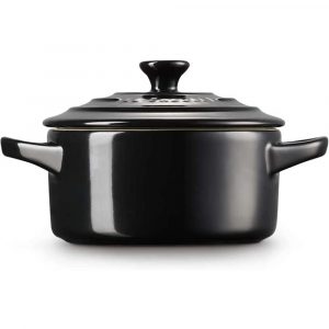 Nồi Gốm LeCreuset Mini Cocotte 10cm Black 3 Nồi Gốm LeCreuset Mini Cocotte 10cm - 0,2L Black