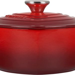 Nồi Gang Le Creuset Heart Shaped Casserole with Heart Knob 1,9L 4 Nồi Gang Le Creuset Heart Cocotte Cerise 1,9L