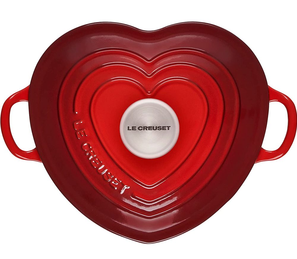 Nồi Gang Le Creuset Heart Cocotte Cerise 1,9L-2 Nồi Gang Le Creuset Heart Cocotte Cerise 1,9L
