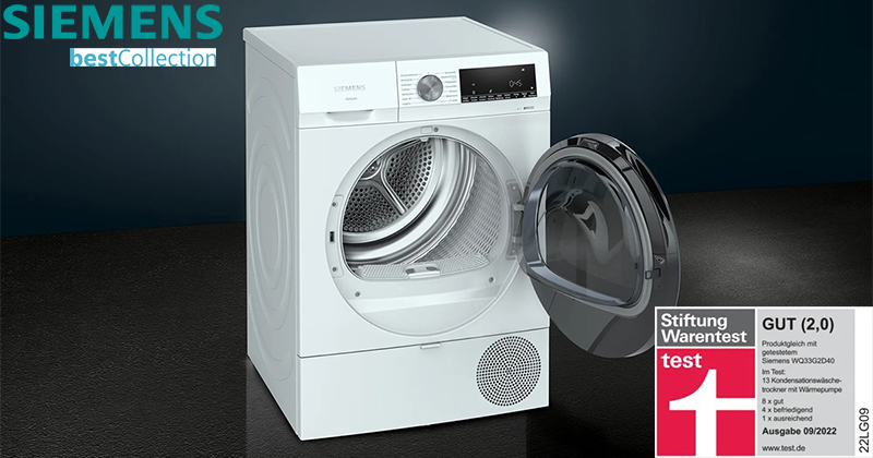 Máy Sấy Bơm Nhiệt Siemens iQ500 WQ33G2DG0 8kg 12 Máy Sấy Bơm Nhiệt Siemens iQ500 WQ33G2DG0 8kg