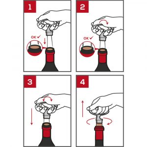 Dụng Cụ Mở Nút Rượu Vang Peugeot Mathus 20025 11cm Màu Đen 3 Dụng Cụ Mở Nút Rượu Vang Peugeot Mathus 20025 11cm Màu Đen