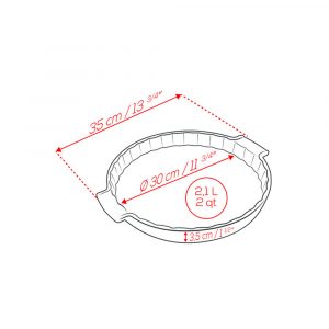 Khay Nướng Peugeot Appolia 30cm Các Màu Sắc 3 Khay Nướng Peugeot Appolia 60350 30cm Màu Đỏ