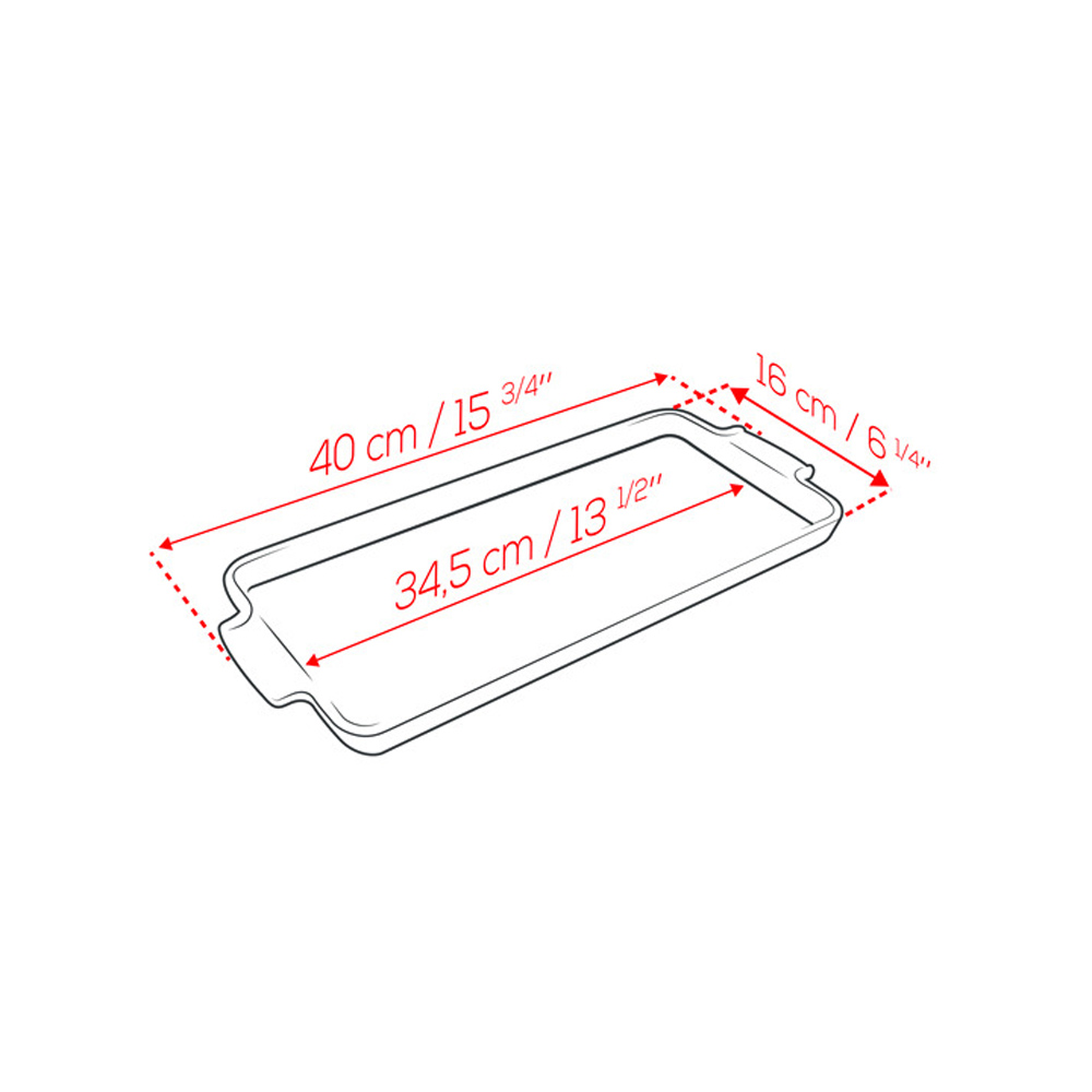 Khay Nướng Peugeot Appolia 60701 40cm Màu Trắng Khay Nướng Peugeot Appolia 60701 40cm Màu Trắng