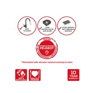 Khuôn Nướng Peugeot Appolia 60770 22cm Màu Đen 4 Khuôn Nướng Peugeot Appolia 60770 22cm Màu Đen