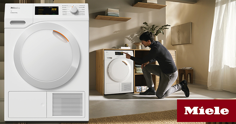 Máy Sấy Quần Áo Heat Pump Miele TCC570WP EcoSpeed 8kg 11 Máy Sấy Quần Áo Heat Pump Miele TCC570WP EcoSpeed 8kg