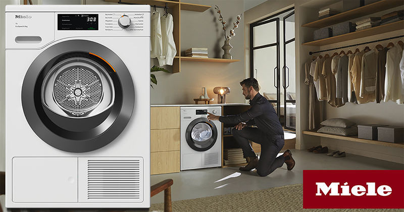 Máy Sấy Quần Áo Heat Pump Miele TCF760WP EcoSpeed 8kg 11 Máy Sấy Quần Áo Heat Pump Miele TCF760WP EcoSpeed 8kg